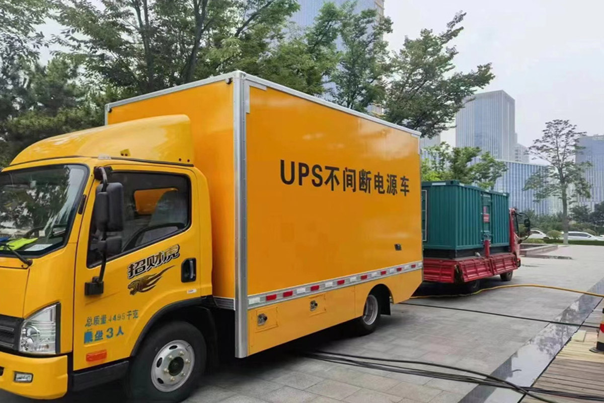 辽源发电机租赁施工现场
