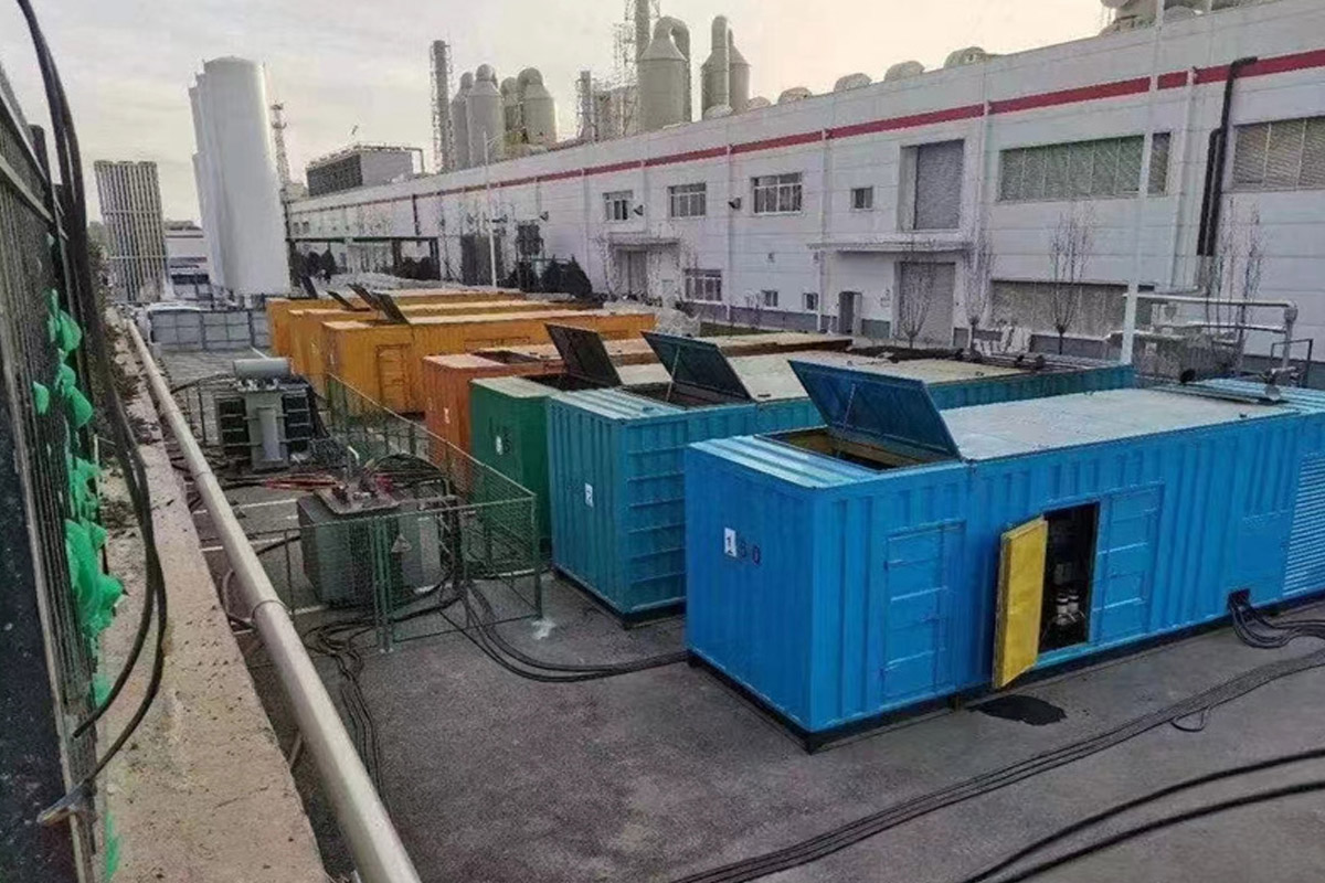 辽源发电机租赁施工现场